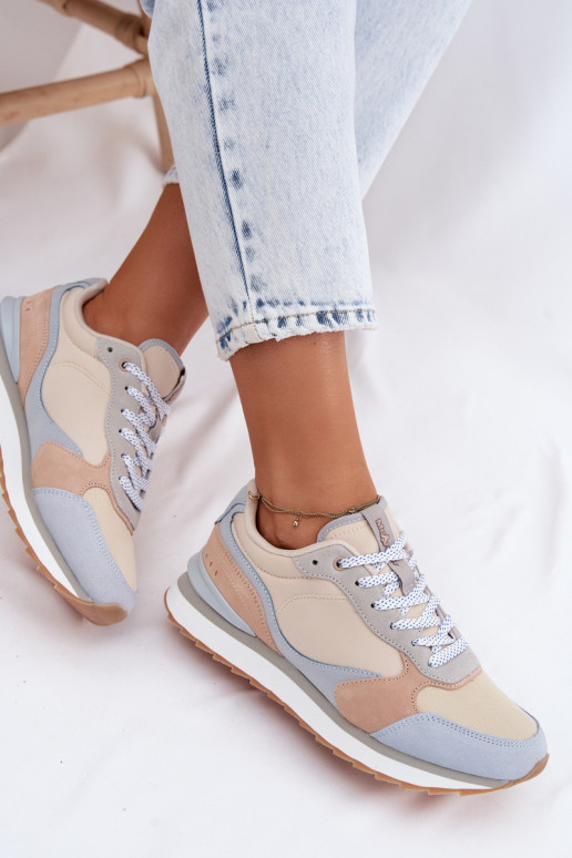 dalla pelle scamosciata Scarpe modello sneakers Femminile McArthur MA2512IN colore blu