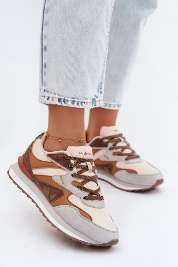 Sneakers marroni da donna in camoscio McArthur MA253IN 2