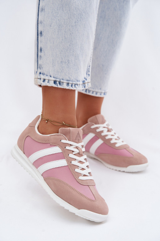 Scarpe sportive rosa da donna in camoscio McArthur MA258IN
