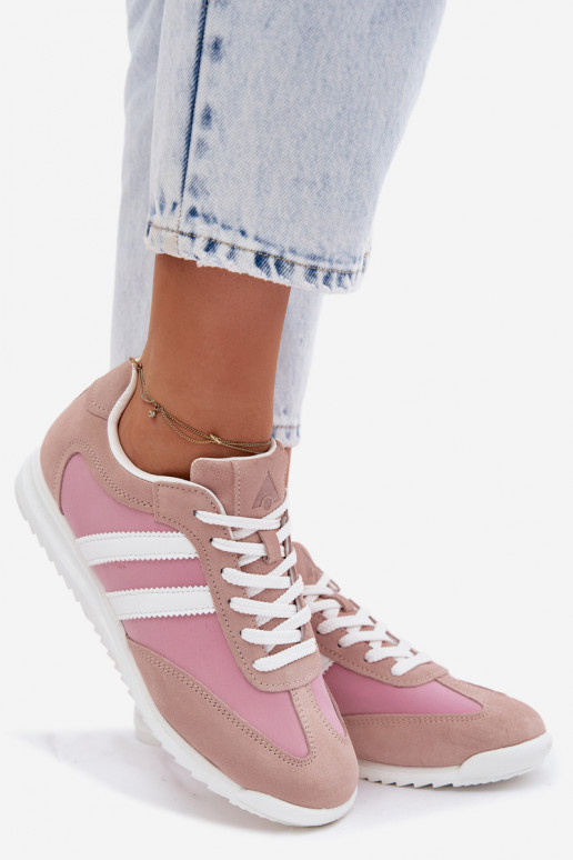 Scarpe sportive rosa da donna in camoscio McArthur MA258IN