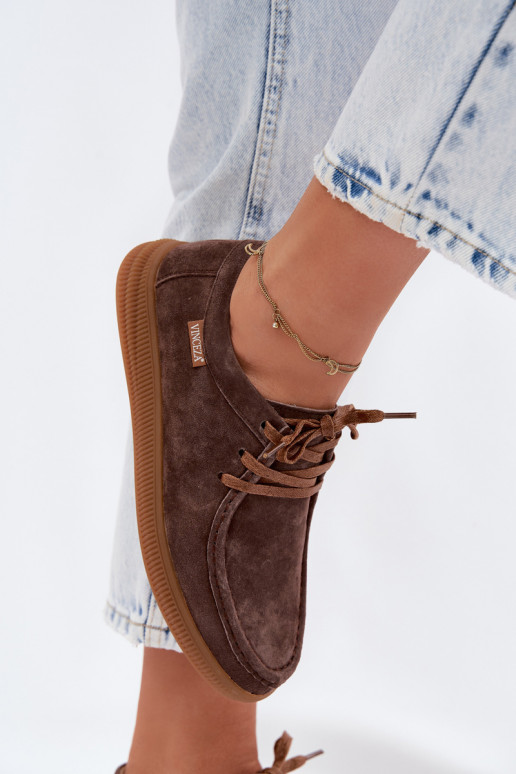 scarpeAbilitatoturalnego dalla pelle scamosciatau Vinceza 95391 colore marrone