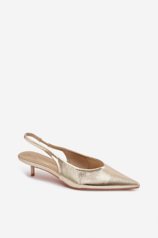 Sandali da donnaImitacji Skóry con i tacchi colore dorato Averelle