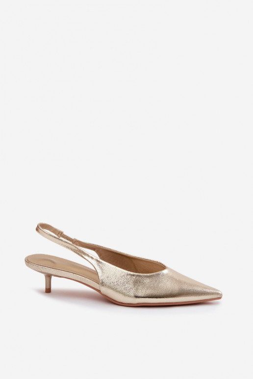 Sandali da donnaImitacji Skóry con i tacchi colore dorato Averelle