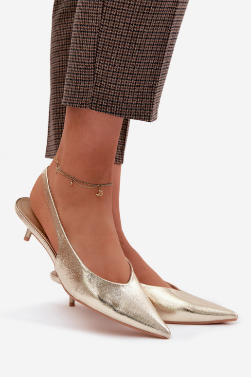 Sandali da donnaImitacji Skóry con i tacchi colore dorato Averelle