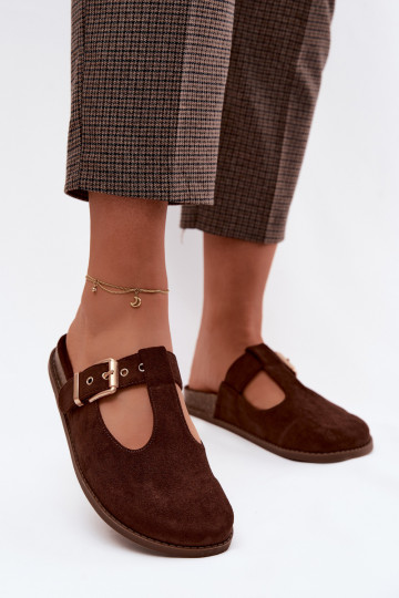 Infradito da donna in suede sintetico Czekolado Melvia 2