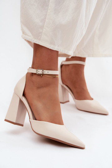 Scarpe con i tacchiImitacji Skóry colore avorio Selvra