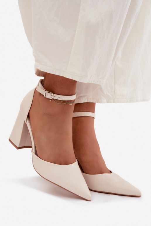 Scarpe con i tacchiImitacji Skóry colore avorio Selvra