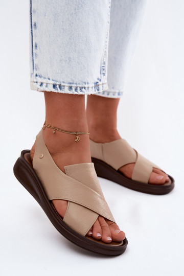 Sandali da donna Zazoo 40392 in cappuccino 2