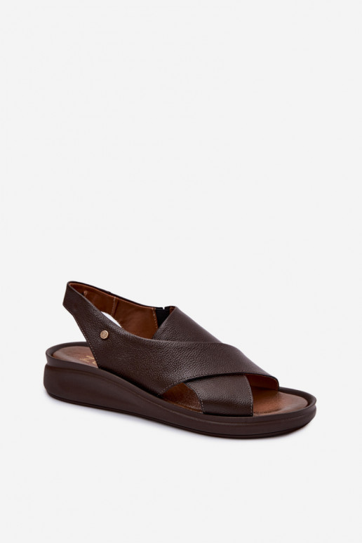Sandali da donna Zazoo 40392 in cioccolato