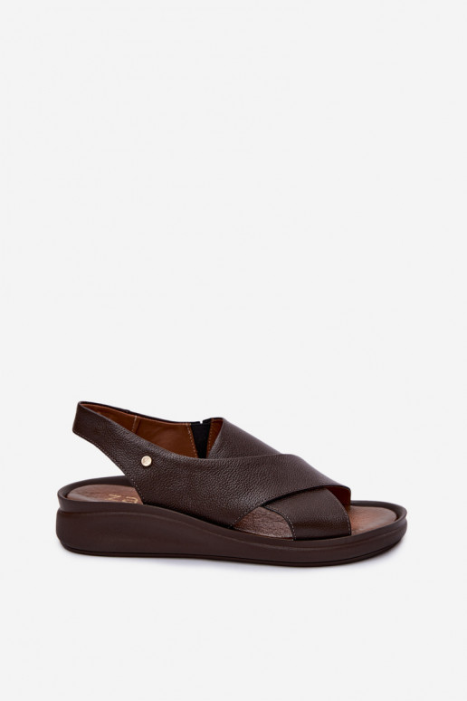 Sandali da donna Zazoo 40392 in cioccolato
