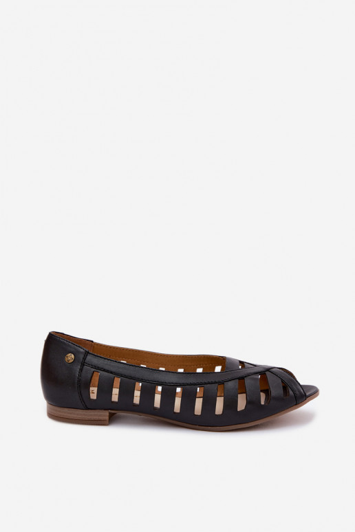 Ballerine traforate nere Tai turiciejka P7540-01