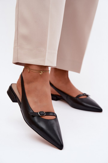 Sandali da donna con tacchi larghi Deveciejka K7449-01 colore nero 2