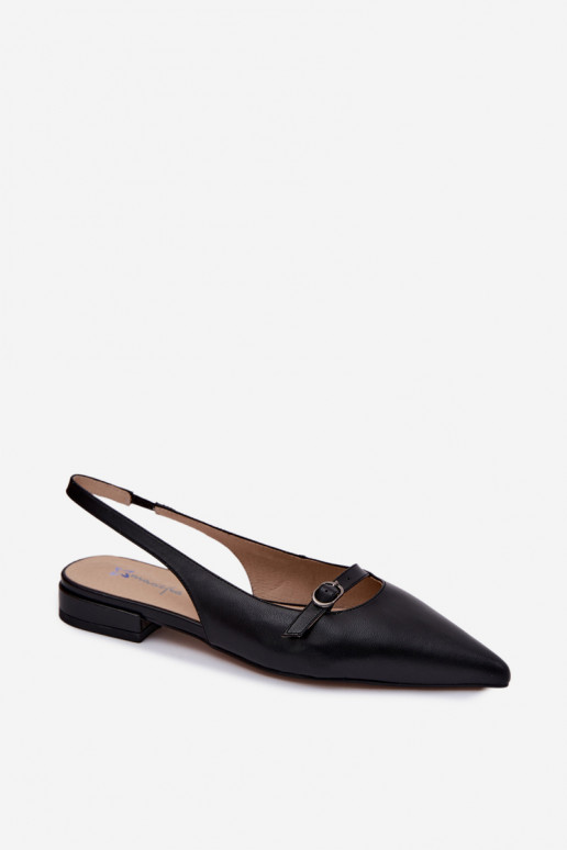 Sandali da donna con tacchi larghi Tai turiciejka K7449-01 nero