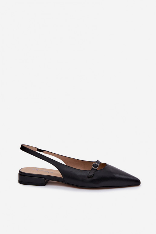 Sandali da donna con tacchi larghi Tai turiciejka K7449-01 nero