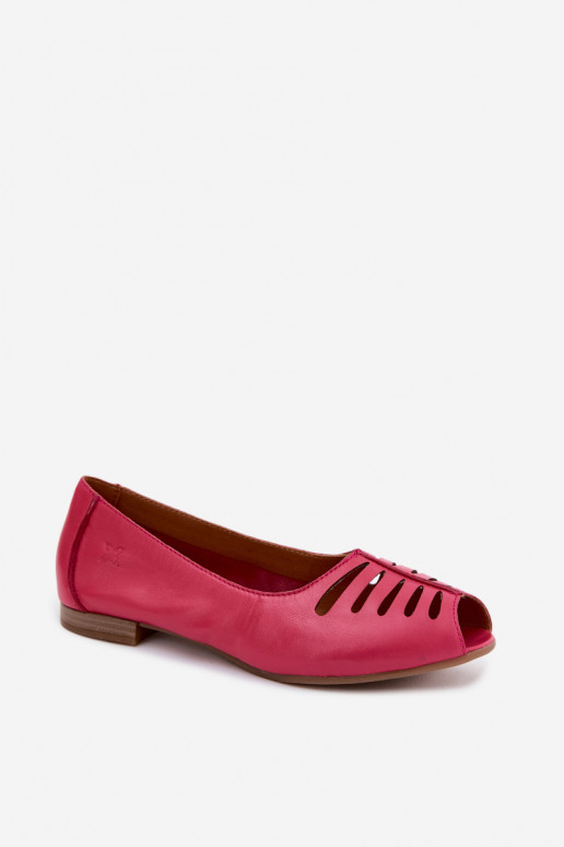 Ballerine traforate in pelle sintetica Tai turiciejka P7541-15 rosa
