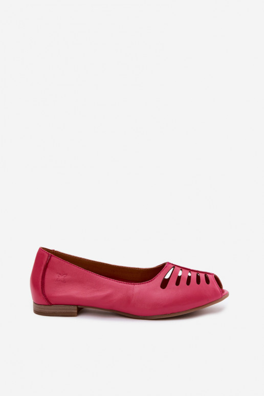 Ballerine traforate in pelle sintetica Tai turiciejka P7541-15 rosa