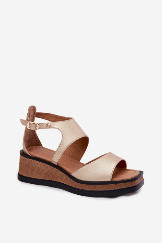 Sandali con piattaforma Tai turiciejka K7471-26 oro