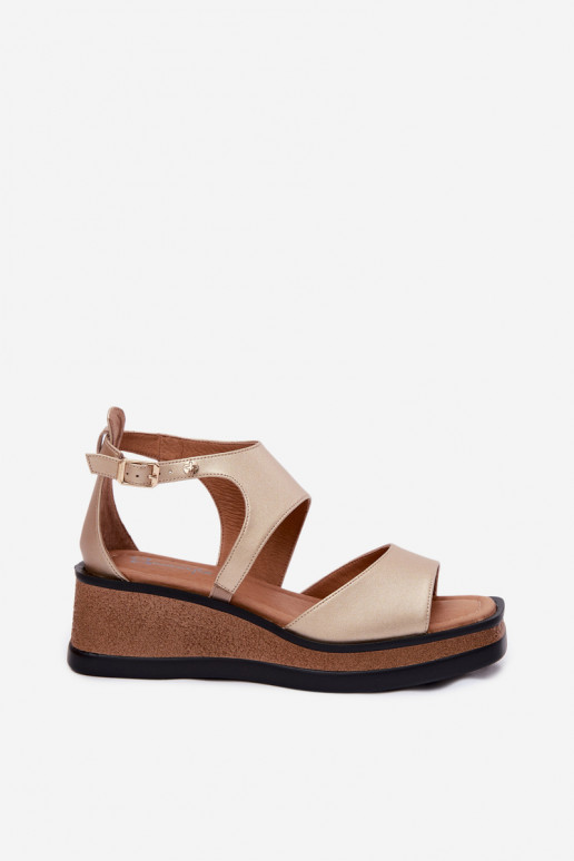 Sandali con piattaforma Tai turiciejka K7471-26 oro