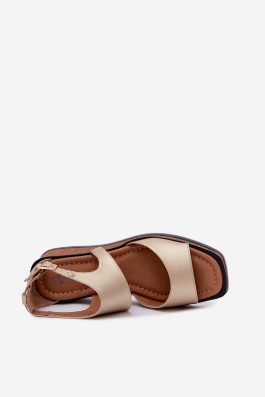 Sandali con piattaforma Tai turiciejka K7471-26 oro