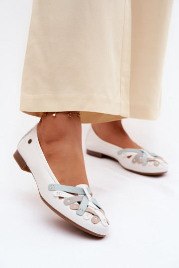 Ballerine Deveciejka P7542-11 Colore bianco 2