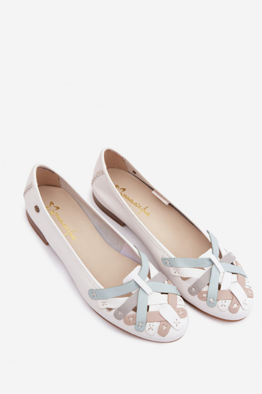 Ballerine Tai turiciejka P7542-11 bianche