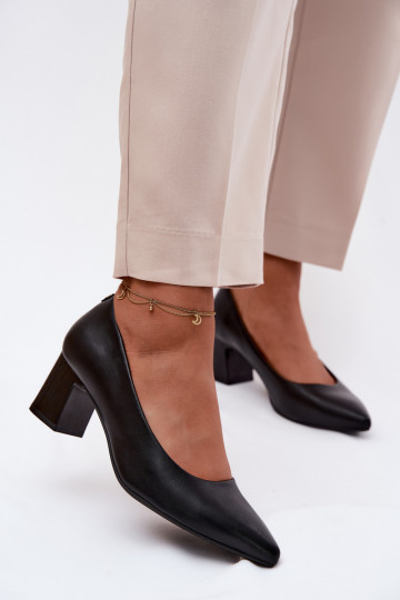 Scarpe con tacco Sergio Leone PB413 in colore nero 2