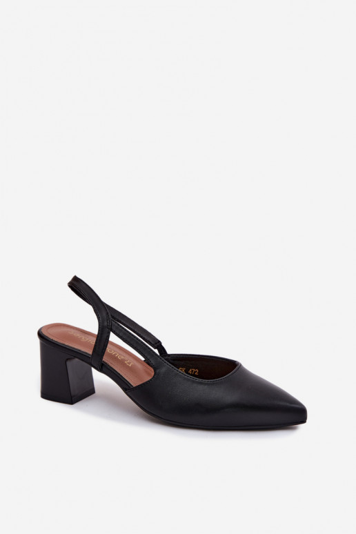 Sandali con tacco da donna Sergio Leone SK472 in colore nero