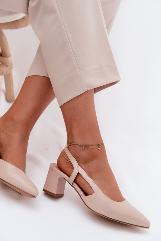 Sandali da donna con i tacchi Sergio Leone SK472 KremoAy colore rosa