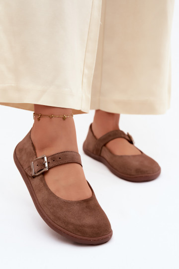 Ballerine Barefoot in ecopelle color marrone Zazoo 316 2