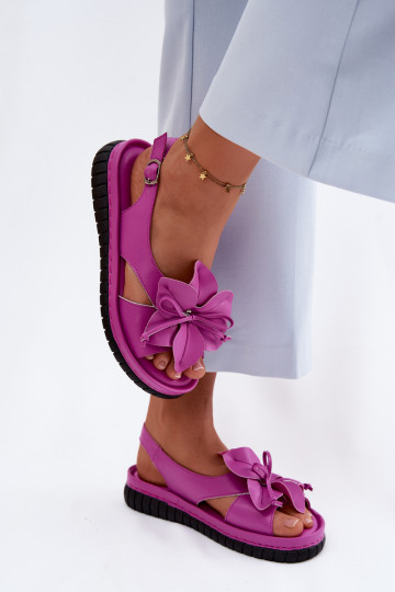 Sandali da donna Femminile Con decorazioni con fioriem Vinceza 66917 colore rosa 2