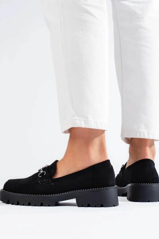 Mocassini con tacco massiccio...