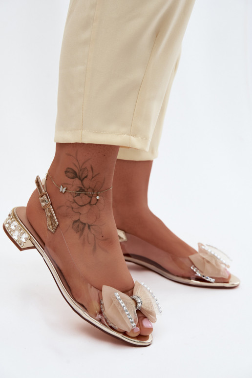 Guardare attraverso sandali con gli occhi lucenti I SiateczkoAą Arco D&A MR61-9004 colore dorato