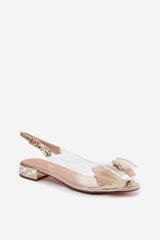 Guardare attraverso sandali con gli occhi lucenti I SiateczkoAą Arco D&A MR61-9004 colore dorato