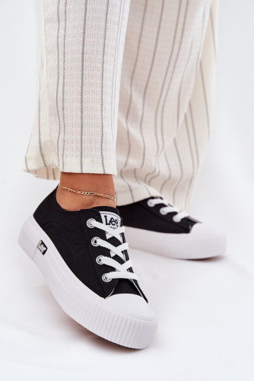 Scarpe casual con piattaforma nera