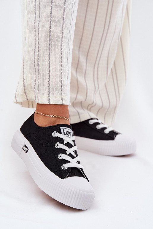 Scarpe casual con piattaforma nera