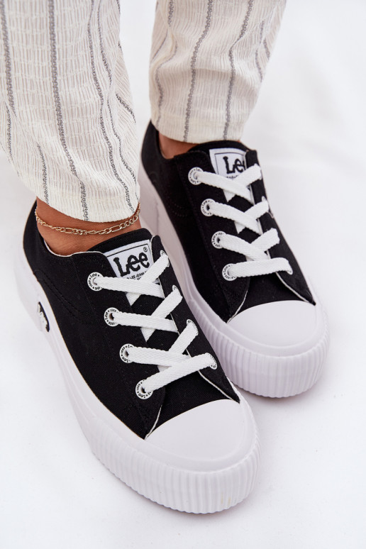 Scarpe casual con piattaforma nera