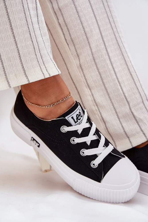 Scarpe casual con piattaforma nera