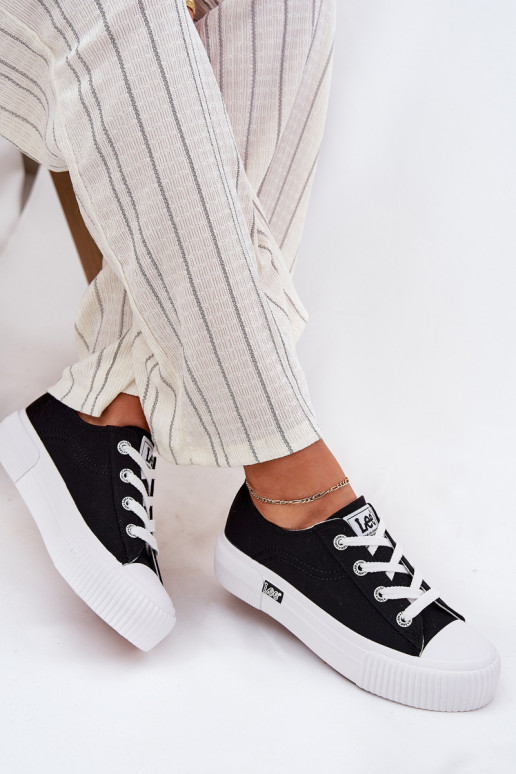 Scarpe casual con piattaforma nera
