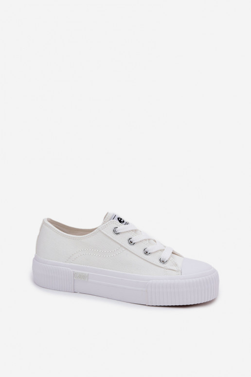 Scarpe casual con piattaforma bianca