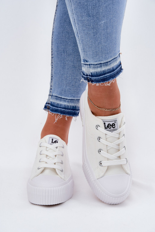 Scarpe casual con piattaforma bianca
