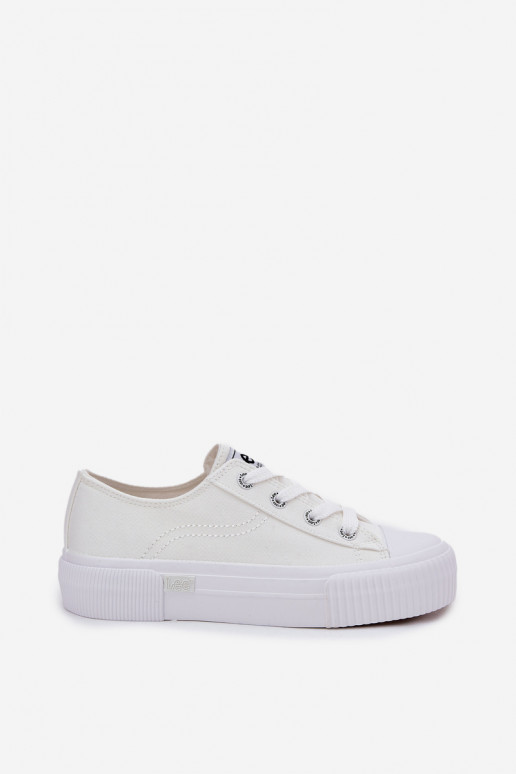 Scarpe casual con piattaforma bianca