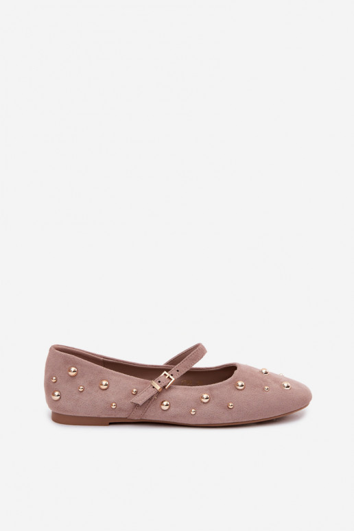 Ballerine Con decorazione I Strisceem beige Cuddly