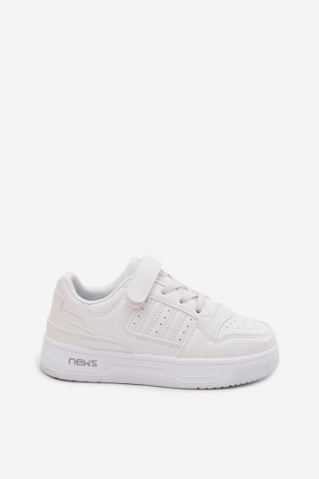 Sneakers per bambini con chiusure adesive bianche Neressa 2