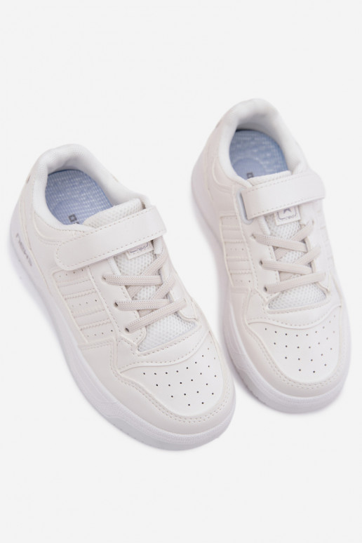 Scarpe modello sneakers Infantile con chiusure adesive Colore bianco Neressa