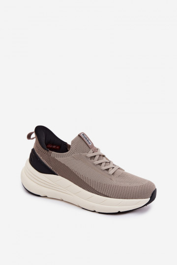scarpe da ginnastica per uomo  Scarpe modello sneakers Un modello convincente con una piattaforma Kobbo 102421 beige
