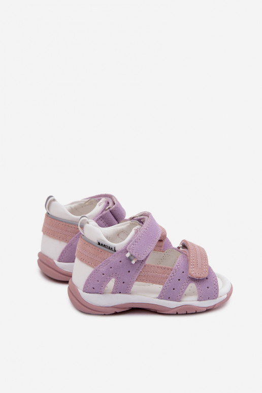 Pelle Sandali in camoscio per bambini Bartek 84409-66 Colore viola