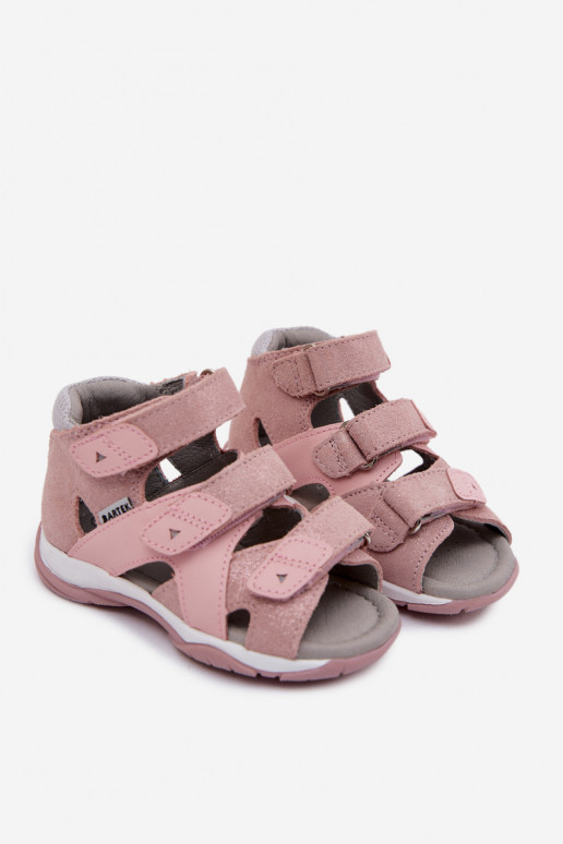 Sandali da donna per bambini con lucentezza Bartek 84405-85 colore rosa