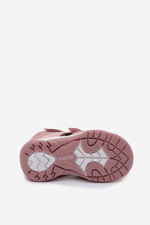 Sandali lucidi Bartek 84405-85 per ragazze in rosa