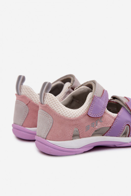Sandali in pelle Bartek 84413-85 per bambini in viola