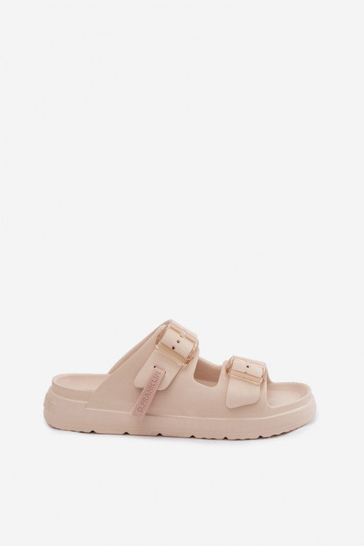 Pantofole leggere Pantofole da donna con fibbie D.Franklin DFSH413003 beige